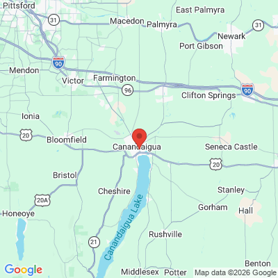 Map to  office in Canandaigua, NY