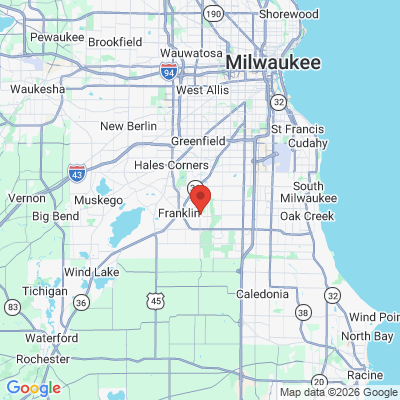 Map to  office in Franklin, WI