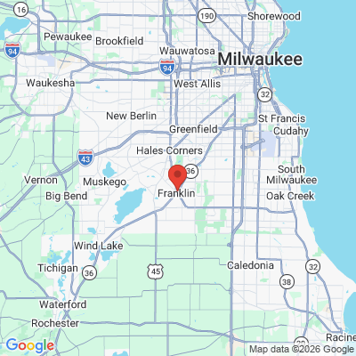 Map to  office in Franklin, WI