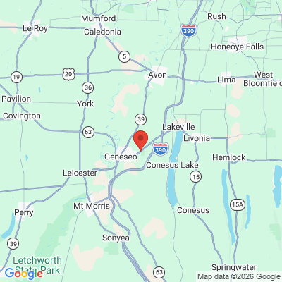 Map to  office in Geneseo, NY