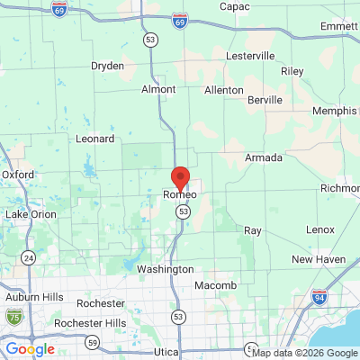 Map to  office in Romeo, MI
