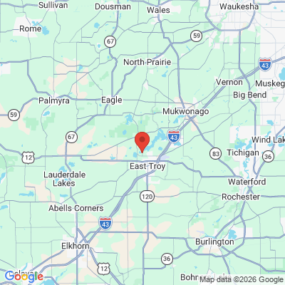 Map to  office in East Troy, WI
