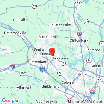 Map to Schenectady Pediatric Dentistry office in Schenectady, NY