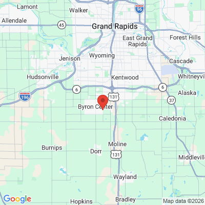 Map to  office in Byron Center, MI