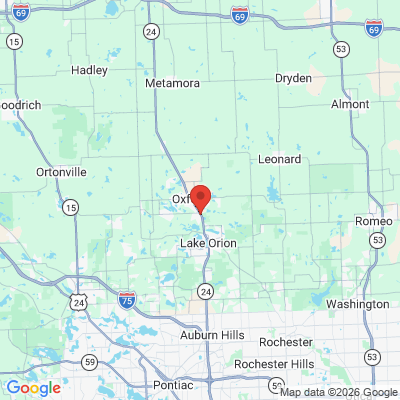 Map to  office in Oxford, MI