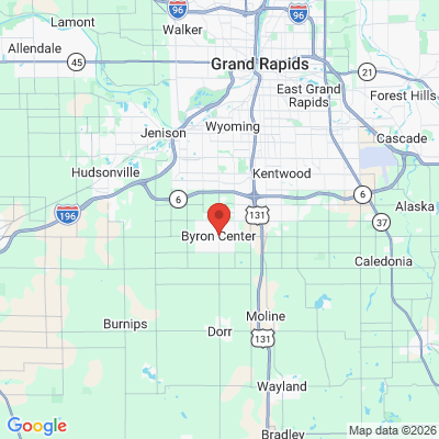 Map to  office in Byron Center, MI