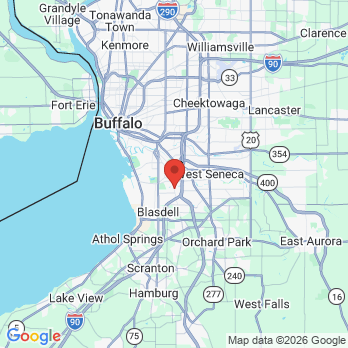 Map to Mazgaj David K DDS office in Buffalo, NY
