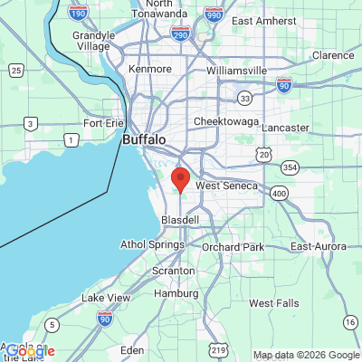 Map to  office in Lackawanna, NY