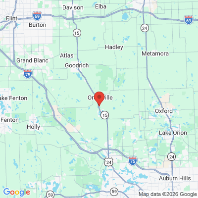 Map to  office in Ortonville, MI