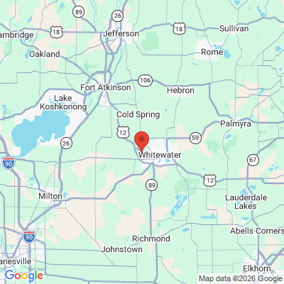 Map to  office in Whitewater, WI