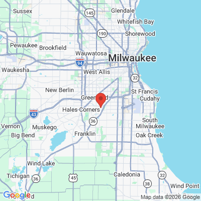 Map to  office in Greendale, WI