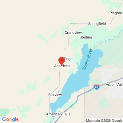 Map to  office in Aberdeen, ID