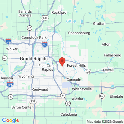 Map to  office in Mi Smiles Dental Grand Rapids