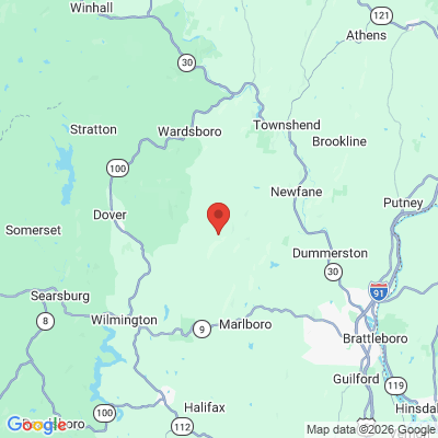 Map to  office in Brookside, VT