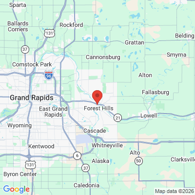 Map to  office in Ada, MI