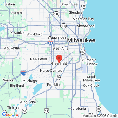 Map to  office in Greenfield, WI