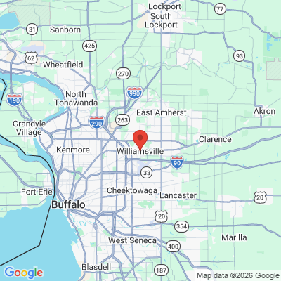 Map to  office in Williamsville, NY