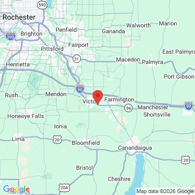 Map to  office in Victor, NY