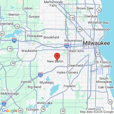 Map to  office in New Berlin, WI