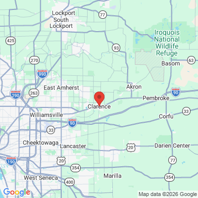 Map to  office in Clarence, NY
