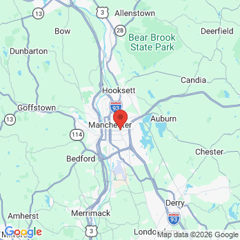 Map to White Birch Family Dental office in Manchester, NH
