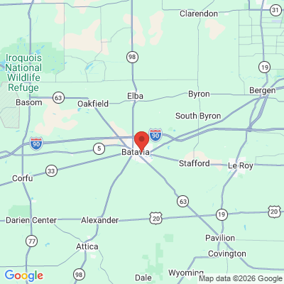 Map to  office in Batavia, NY