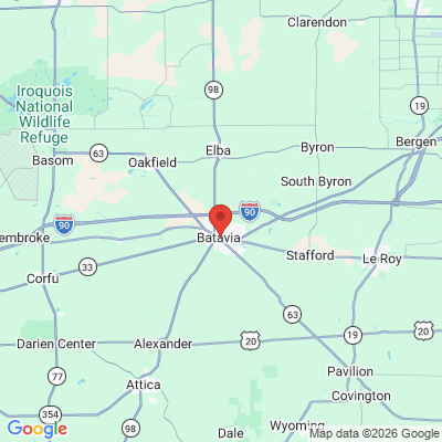 Map to  office in Batavia, NY
