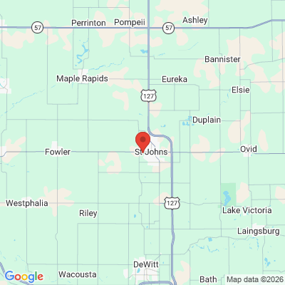 Map to  office in Saint Johns, MI