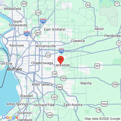 Map to  office in Lancaster, NY