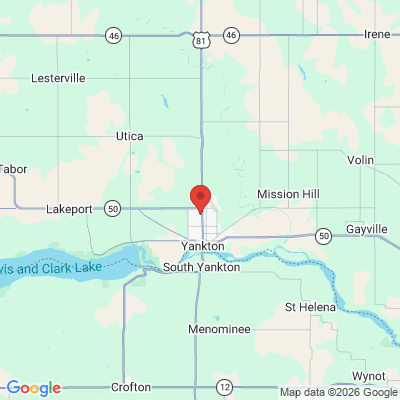 Map to  office in Yankton, SD
