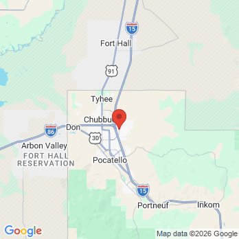 Map to Fellows Family Dental office in Pocatello, ID