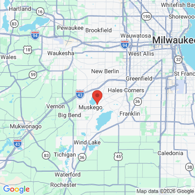Map to  office in Muskego, WI