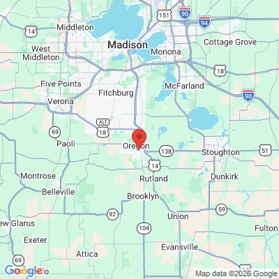 Map to  office in Oregon, WI