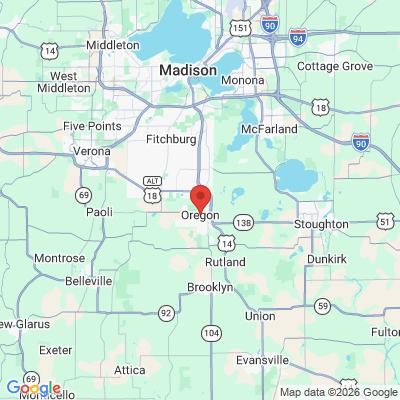 Map to  office in Oregon, WI