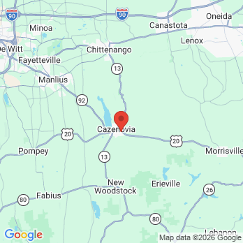 Map to Cazenovia Dental office in Cazenovia, NY