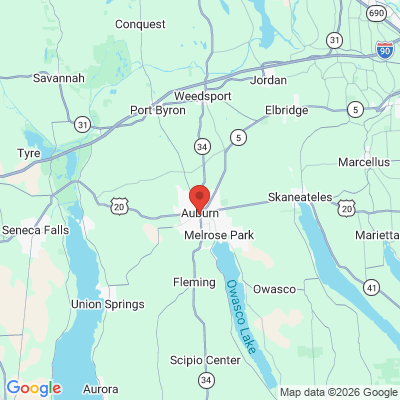 Map to  office in Auburn, NY