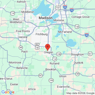 Map to  office in Oregon, WI