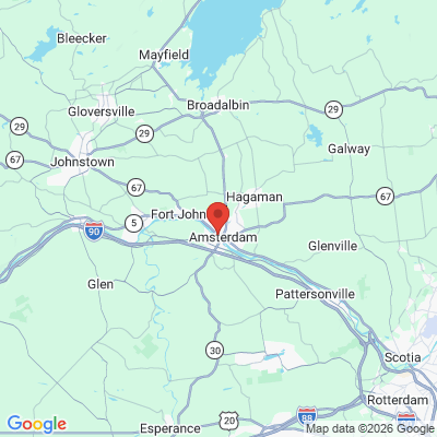 Map to  office in Amsterdam, NY