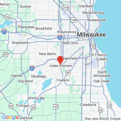 Map to  office in Hales Corners, WI