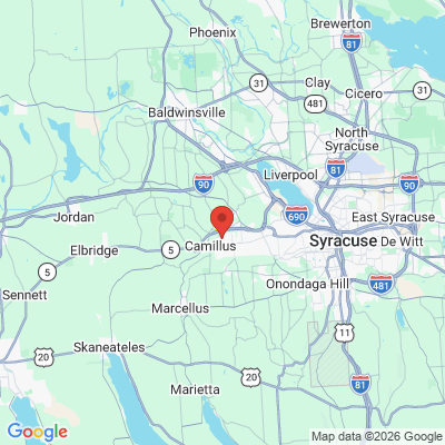 Map to  office in Camillus, NY