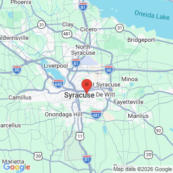 Map to Jamesville Dental office in Syracuse, NY