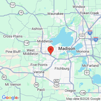 Map to Advanced Orthodontics Of Wisconsin office in Madison, WI