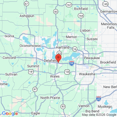 Map to  office in Delafield, WI
