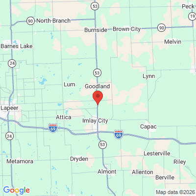 Map to  office in Imlay City, MI