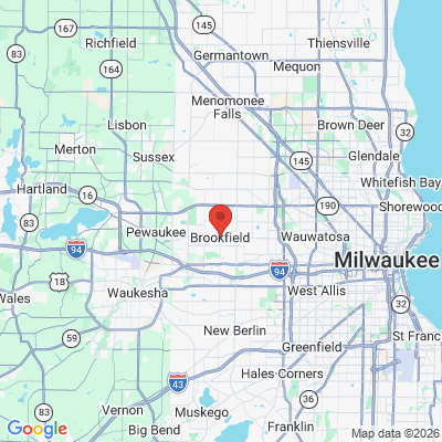 Map to  office in Brookfield, WI