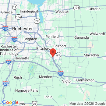 Map to Hanson Dental Practice PLLC office in Pittsford, NY
