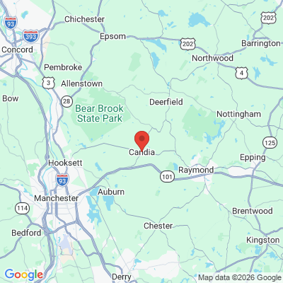 Map to  office in Candia, NH