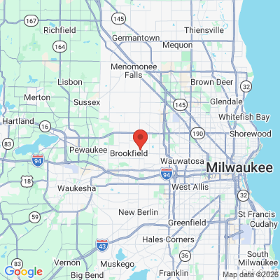 Map to  office in Brookfield, WI