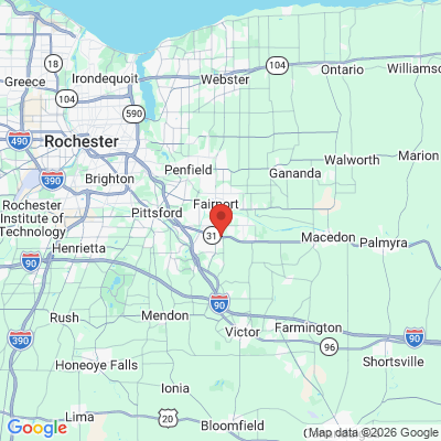 Map to  office in Fairport, NY