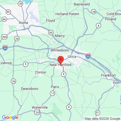 Map to  office in New Hartford, NY